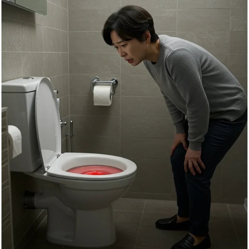 혈변의 경고