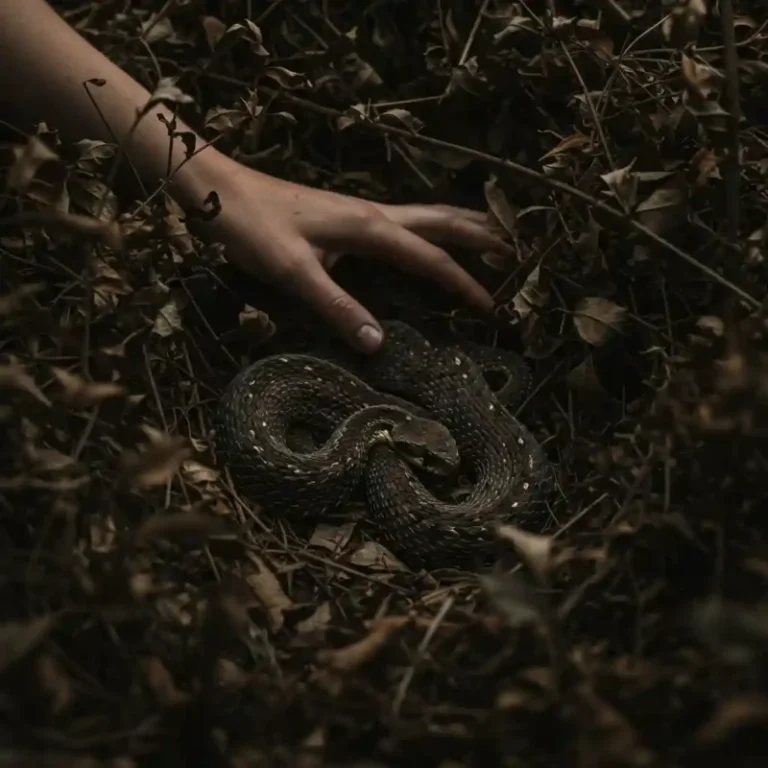 덤불-수풀-독사, 뱀 서식지-손