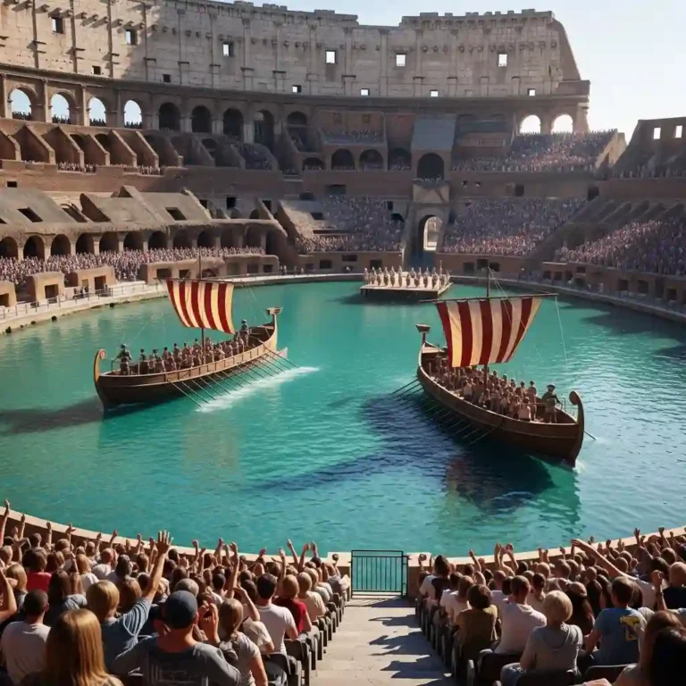 검투사 대신 전함이 떴다